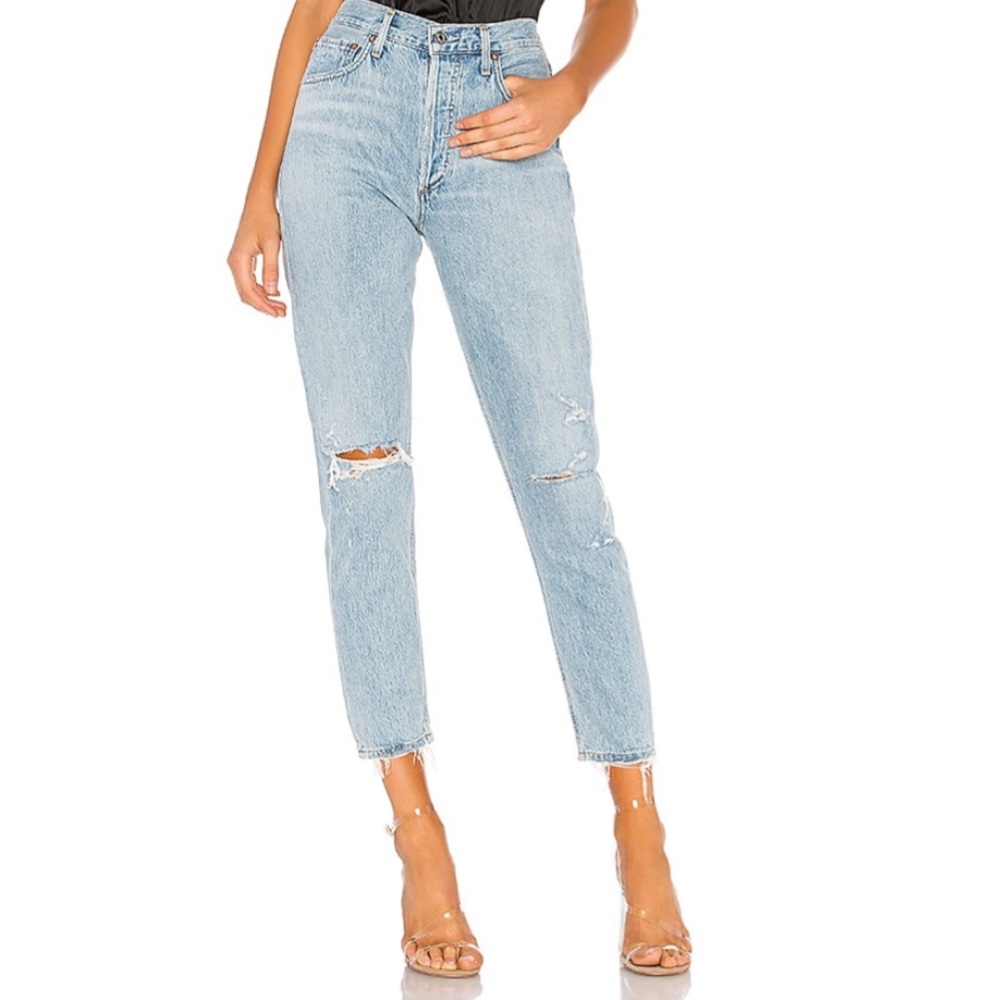 AGolde Jamie High Rise Jeans Skakedown